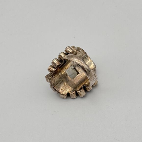 Nicky Butler Ring sz 6 Sterling Silver 925 Rainbow Moonstone India Boho 238/800 - Picture 5 of 14